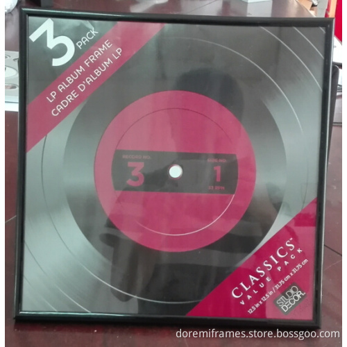 PS/Black metal photo frame for record album